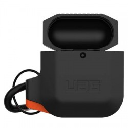 UAG Apple AirPods Silicone Case - Black/Orange