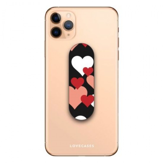Lovecases Lovehearts Phone Grip & Stand - Black Lovecases Lovehearts Phone Grip & Stand - Black