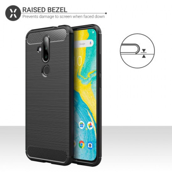 Olixar Sentinel Nokia 8.1 Plus Case & Glass Screen Protector - Black