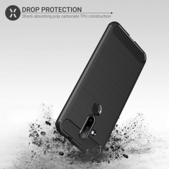 Olixar Sentinel Nokia 8.1 Plus Case & Glass Screen Protector - Black