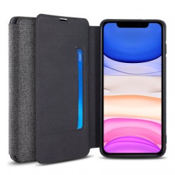 Olixar Canvas iPhone 11 Wallet Case - Grey