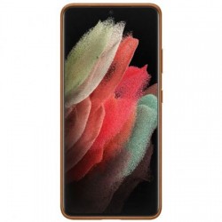 Official Samsung Galaxy S21 Ultra Genuine Leather Cover Case - Brown