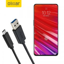 Olixar USB-C Lenovo Z5 Pro GT Charging Cable - Black 1m