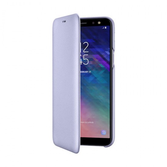 Official Samsung Galaxy A6 2018 Wallet Cover Case - Purple