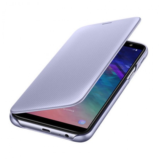Official Samsung Galaxy A6 2018 Wallet Cover Case - Purple