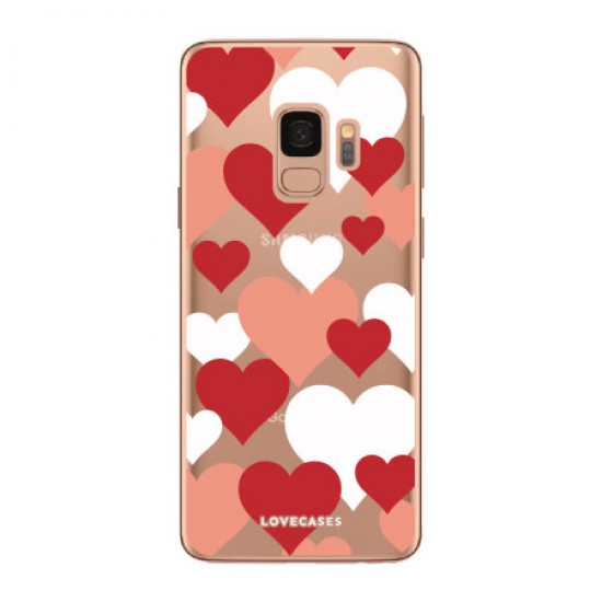 LoveCases Samsung S9 Plus Lovehearts Clear Phone Case LoveCases Samsung S9 Plus Lovehearts Clear Phone Case