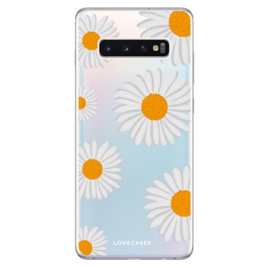 LoveCases Samsung S10 5G Daisy Case - White LoveCases Samsung S10 5G Daisy Case - White