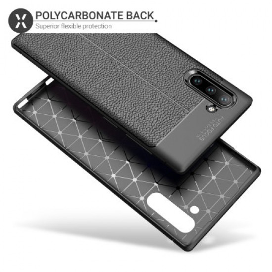 Olixar Attache Samsung Galaxy Note 10 Leather-Style Case - Black