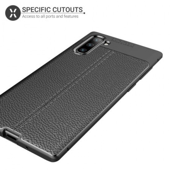 Olixar Attache Samsung Galaxy Note 10 Leather-Style Case - Black