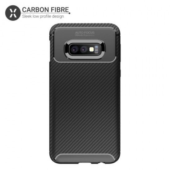Olixar Carbon Fibre Samsung Galaxy S10e Case - Black