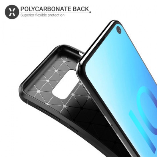 Olixar Carbon Fibre Samsung Galaxy S10e Case - Black