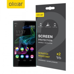Olixar Wiko Ridge Fab 4G Screen Protector 2-in-1 Pack