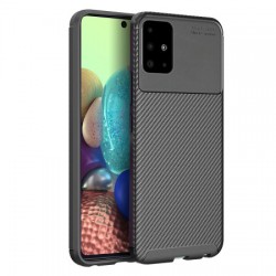 Olixar Carbon Fibre Samsung Galaxy A71 5G Case - Black