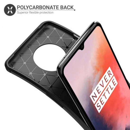 Olixar Carbon Fibre OnePlus 7T Case - Black