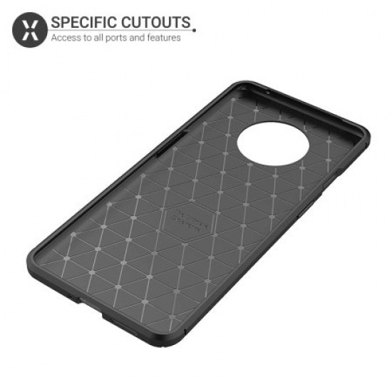 Olixar Carbon Fibre OnePlus 7T Case - Black