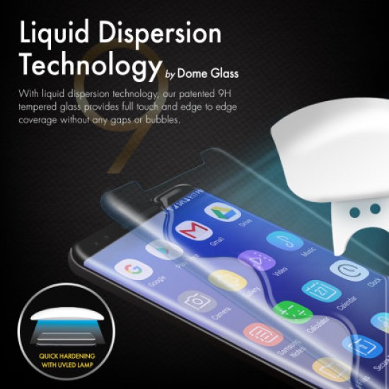 Whitestone Dome Glass Samsung Galaxy S9 Full Cover Screen Protector