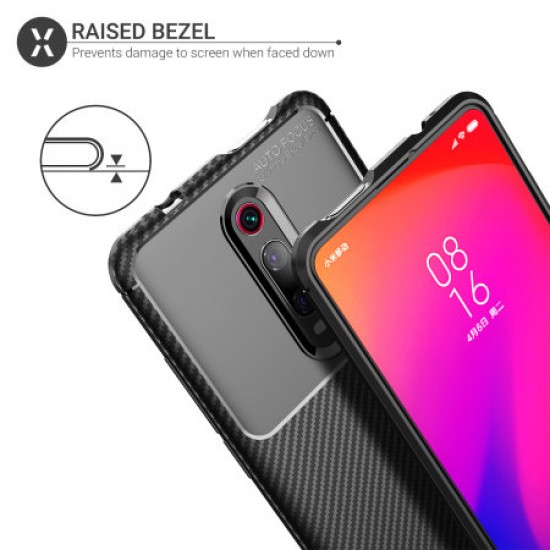 Olixar Carbon Fibre Xiaomi Mi 9T Case - Black