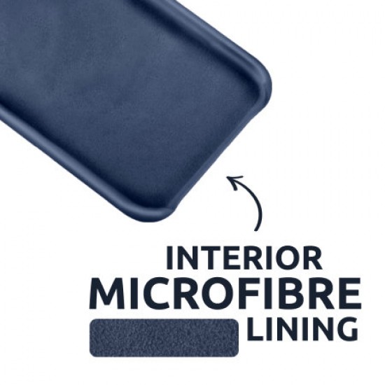 Olixar Samsung Galaxy S21 Ultra Soft Silicone Case - Midnight Blue