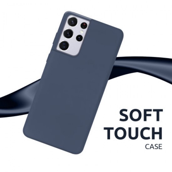 Olixar Samsung Galaxy S21 Ultra Soft Silicone Case - Midnight Blue