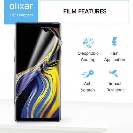 Olixar Samsung Galaxy Note 9 Film Screen Protector 2-in-1 Pack