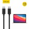 Olixar MacBook Air 2020 100W Braided USB-C To C Charging Cable - Black