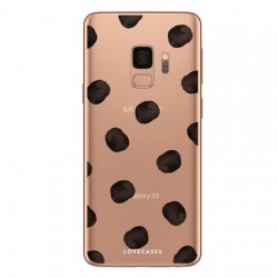 LoveCases Samsung S9 Polka Phone Case - Clear Multi