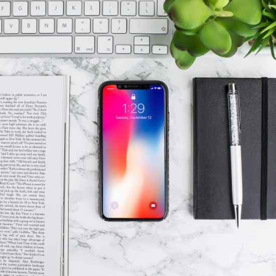 LoveCases Check Yo Self iPhone X Case - Sparkling Black