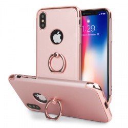 Olixar XRing iPhone X Finger Loop Case - Rose Gold