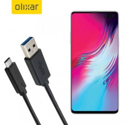 Olixar USB-C Samsung Galaxy S10 5G Charging Cable - Black 1m