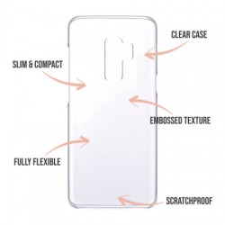 LoveCases S9 Plus Clear Pink Star Phone Case