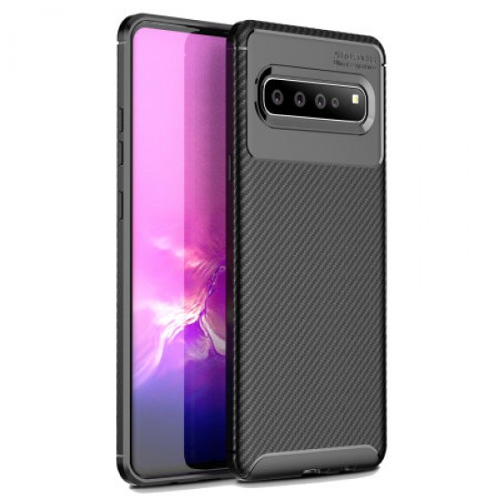 Olixar Carbon Fibre Samsung Galaxy S10 5G Case - Black