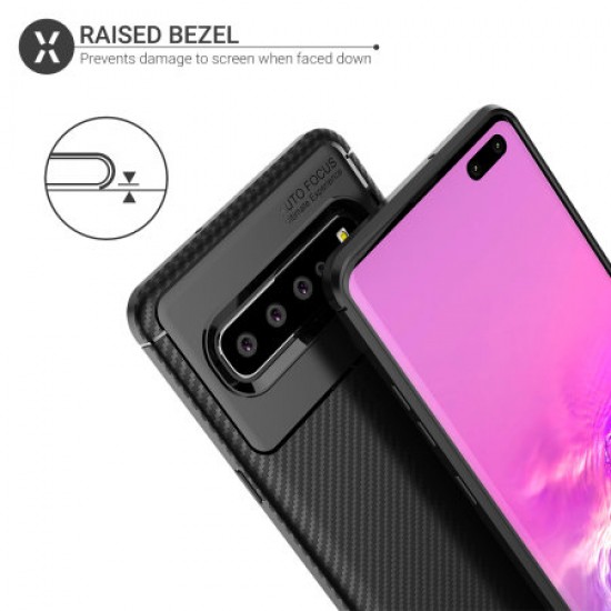 Olixar Carbon Fibre Samsung Galaxy S10 5G Case - Black