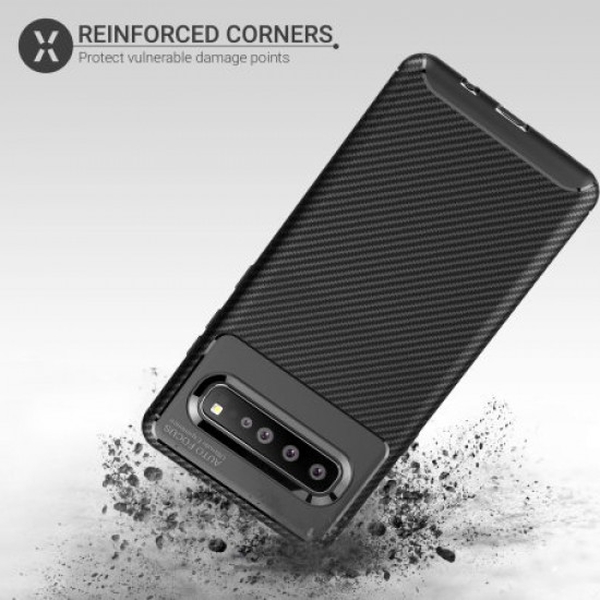 Olixar Carbon Fibre Samsung Galaxy S10 5G Case - Black