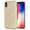 LoveCases Check Yo Self iPhone X Case - Shimmering Gold
