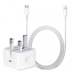 Official Apple 18W iPhone 8 / 8 Plus Fast Charger & 1m Cable Bundle