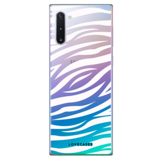 LoveCases Samsung Note 10 Zebra Phone Case - Clear White LoveCases Samsung Note 10 Zebra Phone Case - Clear White