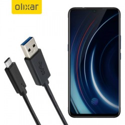 Olixar USB-C Vivo iQOO Charging Cable - Black 1m