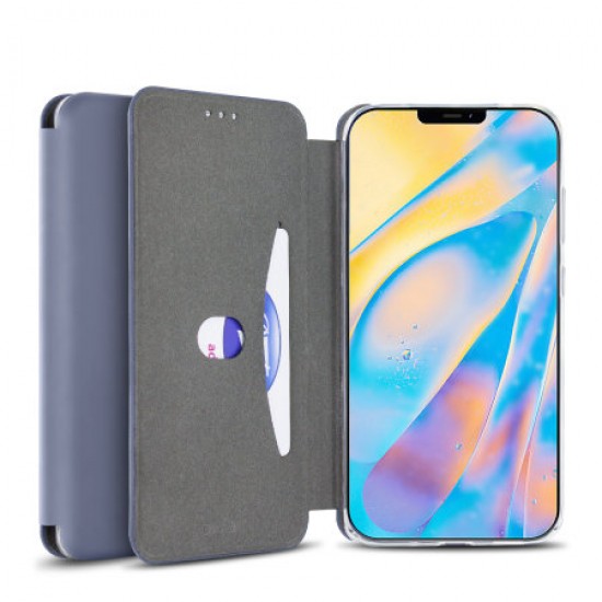 Olixar Soft Silicone iPhone 12 mini Wallet Case - Grey