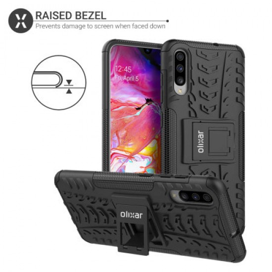 Olixar ArmourDillo Samsung Galaxy A70s Protective Case - Black