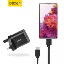 Olixar Samsung Galaxy S20 FE 18W USB-C Fast Mains Charger & 1.5m Cable