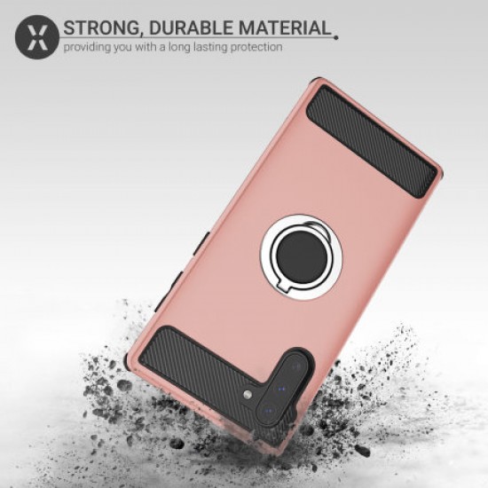 Olixar ArmaRing Samsung Note 10 Finger Loop Tough Case - Rose Gold