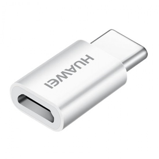 Official Huawei Micro USB to USB-C Adapter - White - Retail Pack