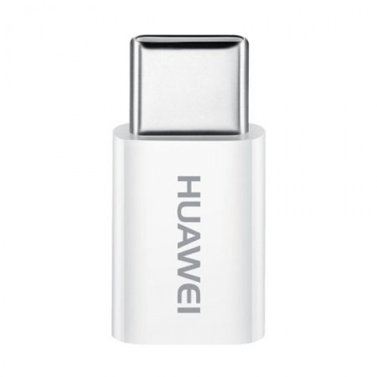 Official Huawei Micro USB to USB-C Adapter - White - Retail Pack