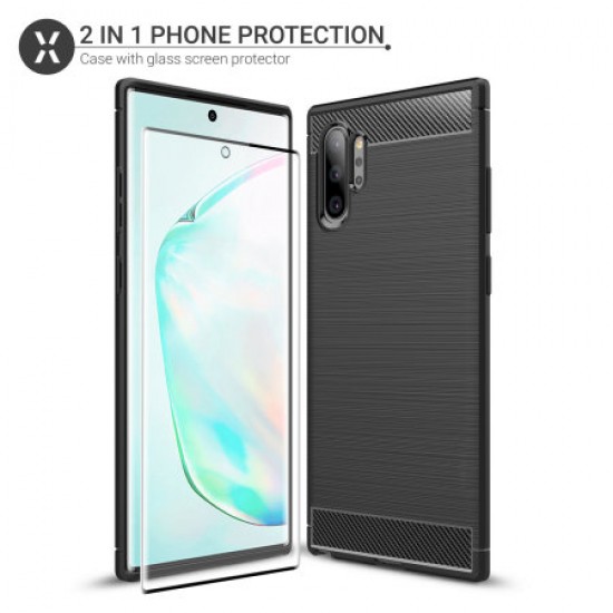 Olixar Sentinel Samsung Note 10 Plus Case & Glass Screen Protector