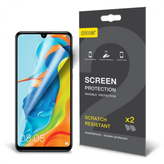 Olixar Huawei P30 Lite Film Screen Protector 2-in-1 Pack