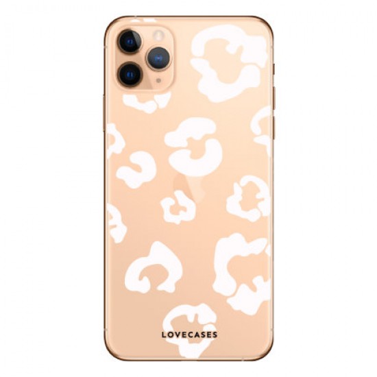 LoveCases iPhone 11 Pro Max Leopard Print Case - Clear White LoveCases iPhone 11 Pro Max Leopard Print Case - Clear White