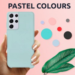 Olixar Samsung Galaxy S21 Ultra Soft Silicone Case - Pastel Green