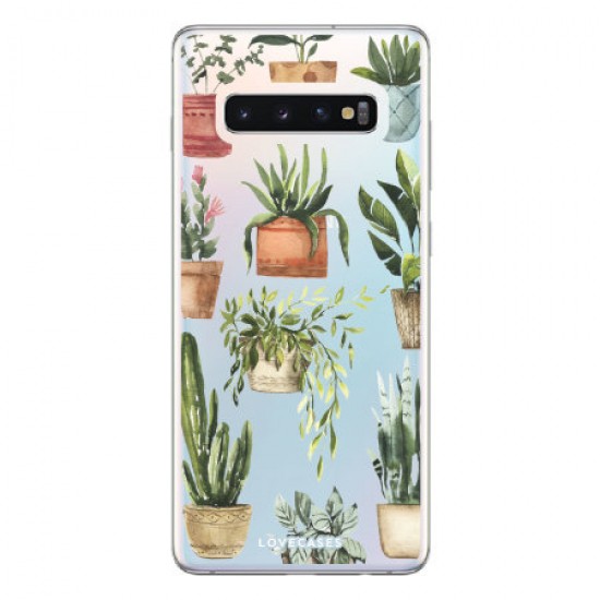 LoveCases Samsung S10 Plus Plant Phone Case - Clear Multi LoveCases Samsung S10 Plus Plant Phone Case - Clear Multi