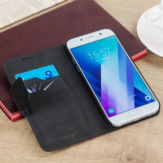 Olixar Leather-Style Samsung Galaxy A5 2017 Wallet Case - Black