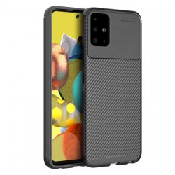 Olixar Carbon Fibre Samsung Galaxy A51 5G Case - Black